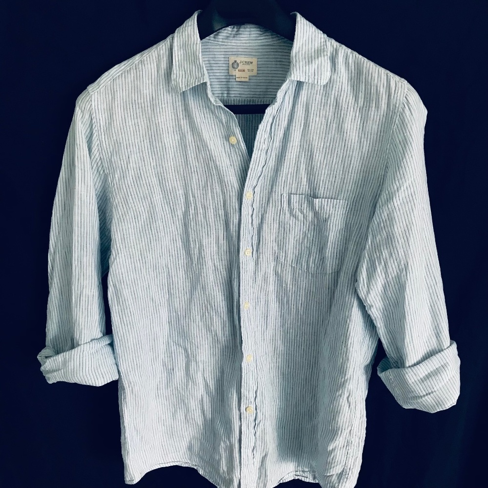 J.Crew "Shirtings" Men's Linen Shirt